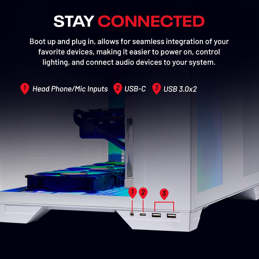 Skytech Gaming King 95 Desktop PC, Ryzen 7 9800X3D 4.7 GHz (5.2 GHz), NVIDIA RTX 5070 Ti 16GB, 1TB Gen4 NVMe SSD, 32GB DDR5 RAM 5600 RGB, 850W Gold ATX 3 PSU, 360mm ARGB AIO, Wi-Fi, Win 11