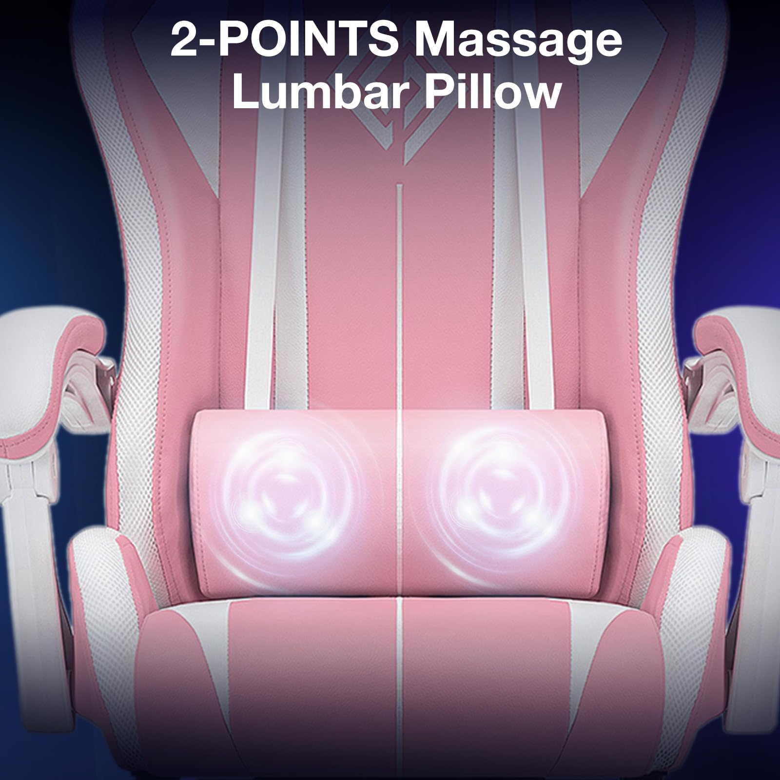 RGB Gaming Chair Massage with LED Lights and Footrest Ergonomic Computer Gaming Chair with High Back Video Game Chair with Adjustable Lumbar Support Red and Black