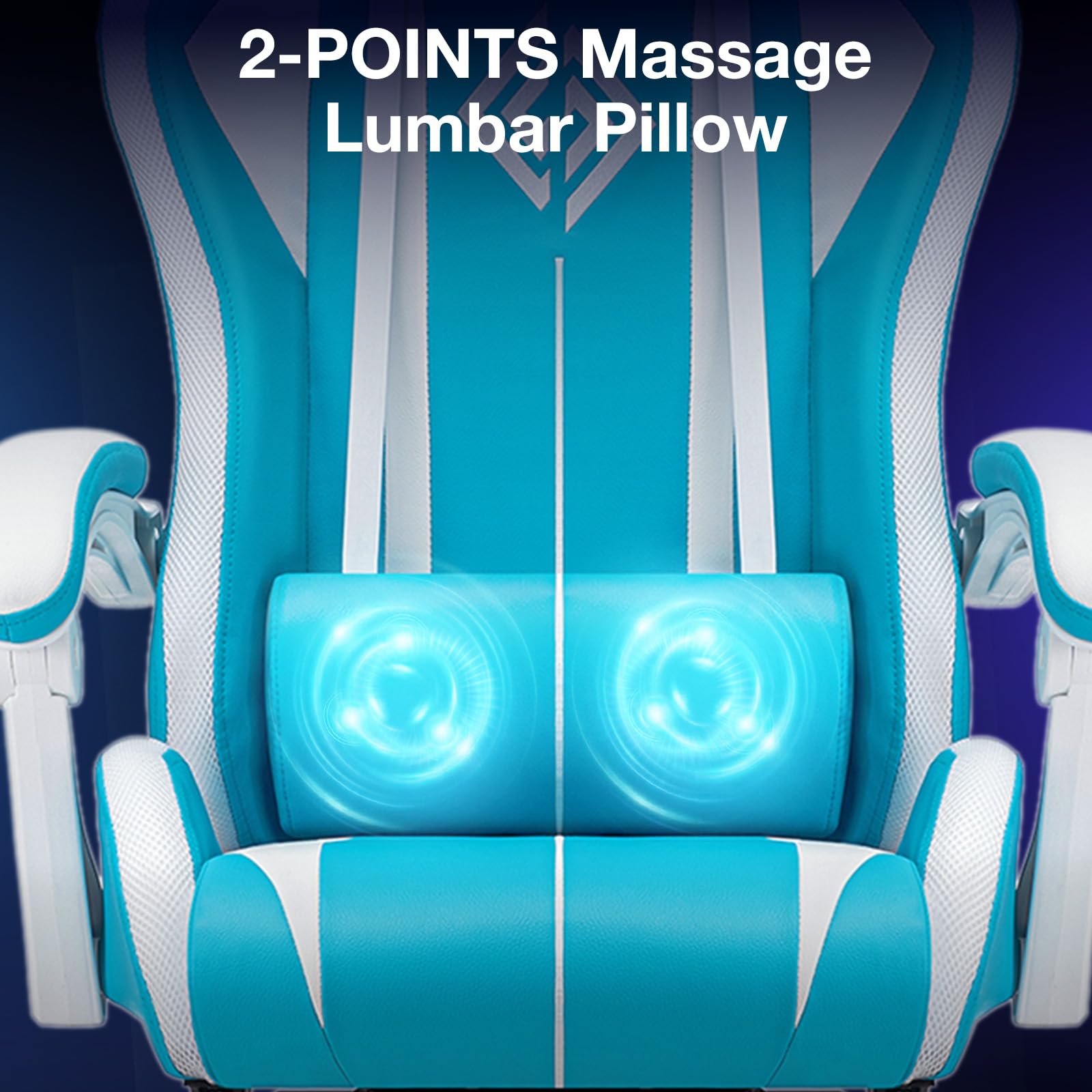 RGB Gaming Chair Massage with LED Lights and Footrest Ergonomic Computer Gaming Chair with High Back Video Game Chair with Adjustable Lumbar Support Red and Black
