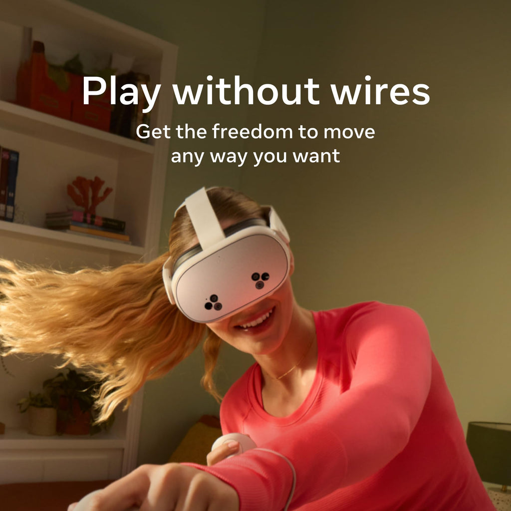 Meta Quest 3S 128GB | VR Headset — Thirty-Three Percent More Memory — 2X Graphical Processing Power — Virtual Reality Without Wires — Access to 40+ Games with a 3-Month Trial of Meta Horizon+ Included