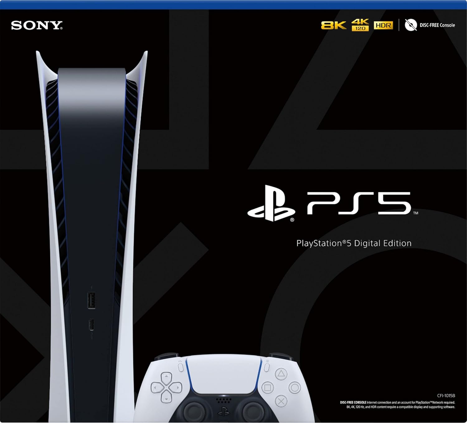 Playstation 5 Digital Edition PS5 Gaming Console (Renewed)