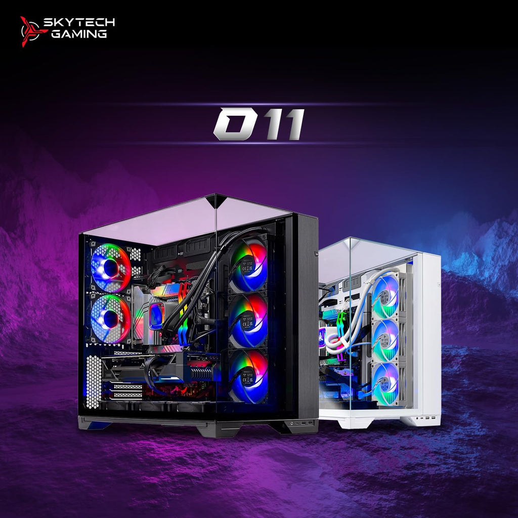 Skytech Gaming King 95 Desktop PC, Ryzen 7 9800X3D 4.7 GHz (5.2 GHz), NVIDIA RTX 5070 Ti 16GB, 1TB Gen4 NVMe SSD, 32GB DDR5 RAM 5600 RGB, 850W Gold ATX 3 PSU, 360mm ARGB AIO, Wi-Fi, Win 11