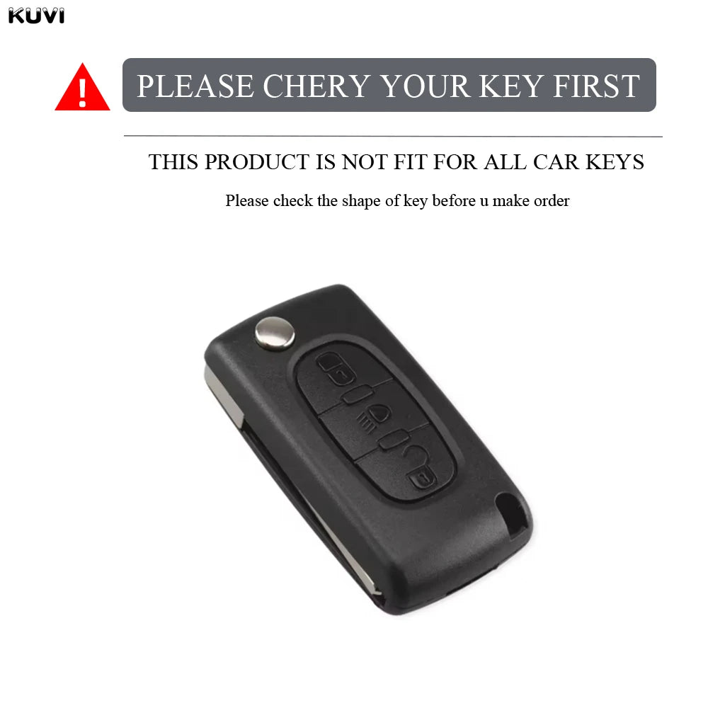 3 Buttons TPU Car Folding Key Fob Case Cover Holder Keychain For Citroen DC2 C3 C4 C5 C6 SG C8 Xsara Picasso CE0523 2008-2018