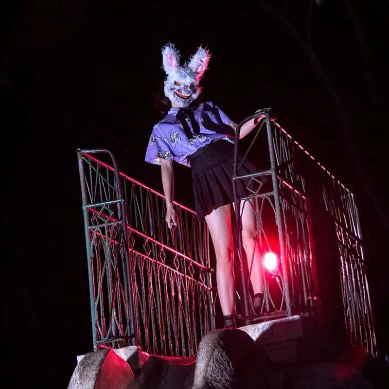 Fancy Halloween Party Stage Scary Bear Rabbit Cartoon Cosplay Face Mask Head Cover Carnival Costume Props Dance Masquerade Mask