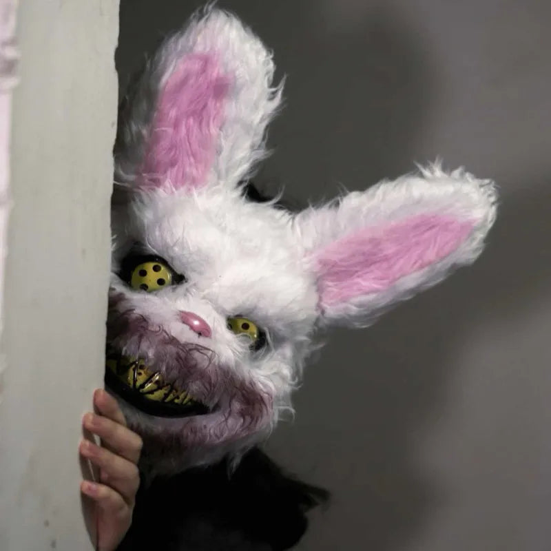 Fancy Halloween Party Stage Scary Bear Rabbit Cartoon Cosplay Face Mask Head Cover Carnival Costume Props Dance Masquerade Mask