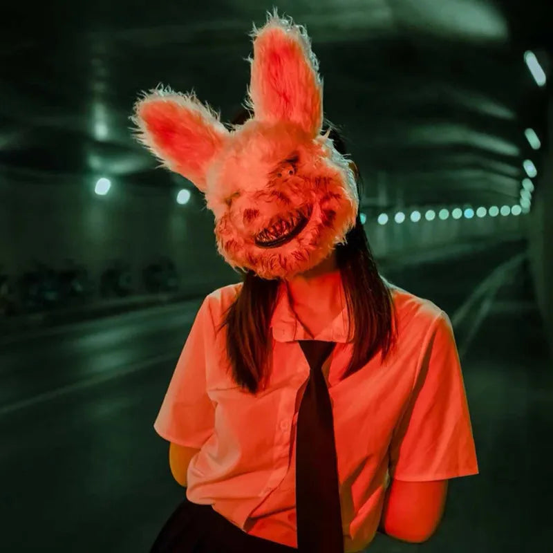 Fancy Halloween Party Stage Scary Bear Rabbit Cartoon Cosplay Face Mask Head Cover Carnival Costume Props Dance Masquerade Mask