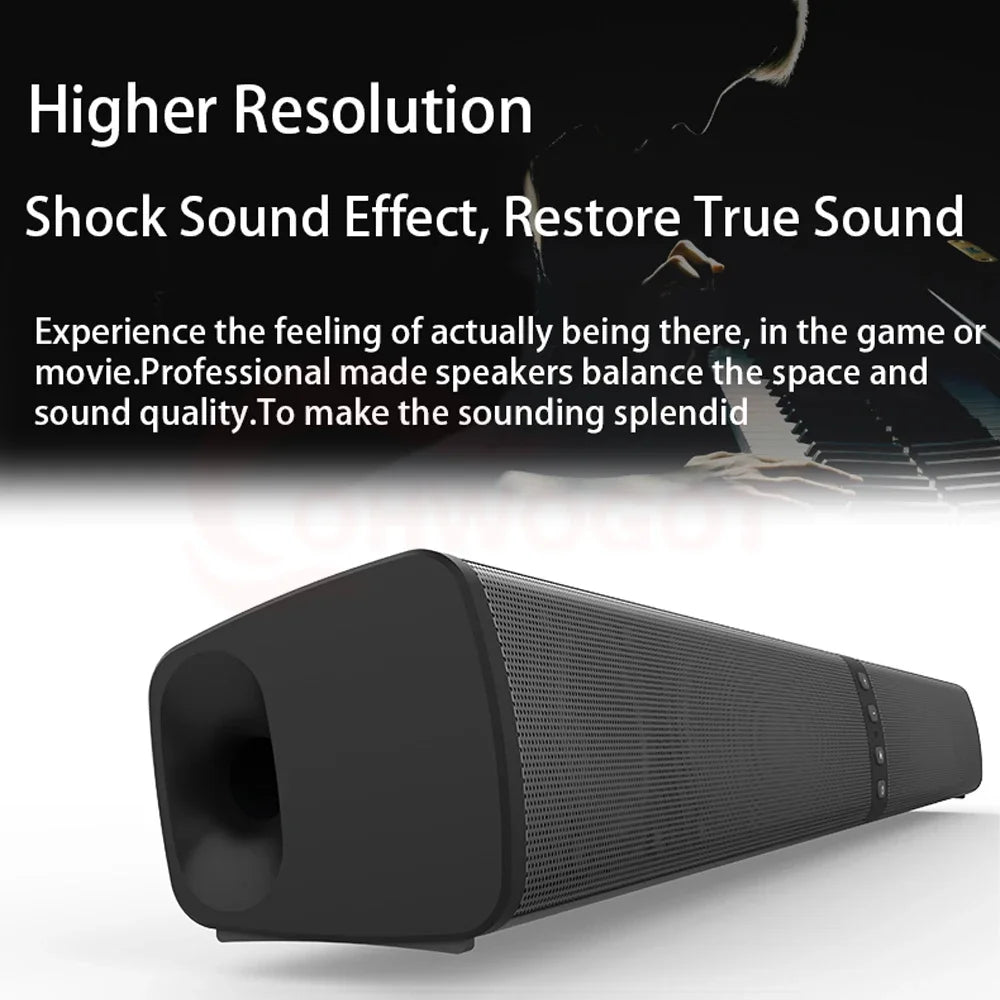 Portable Super Powerful Wireless Bluetooth Speaker Surround Stereo caixa de som Sound Bar Home TV Sound Box Subwoofer FM Radio