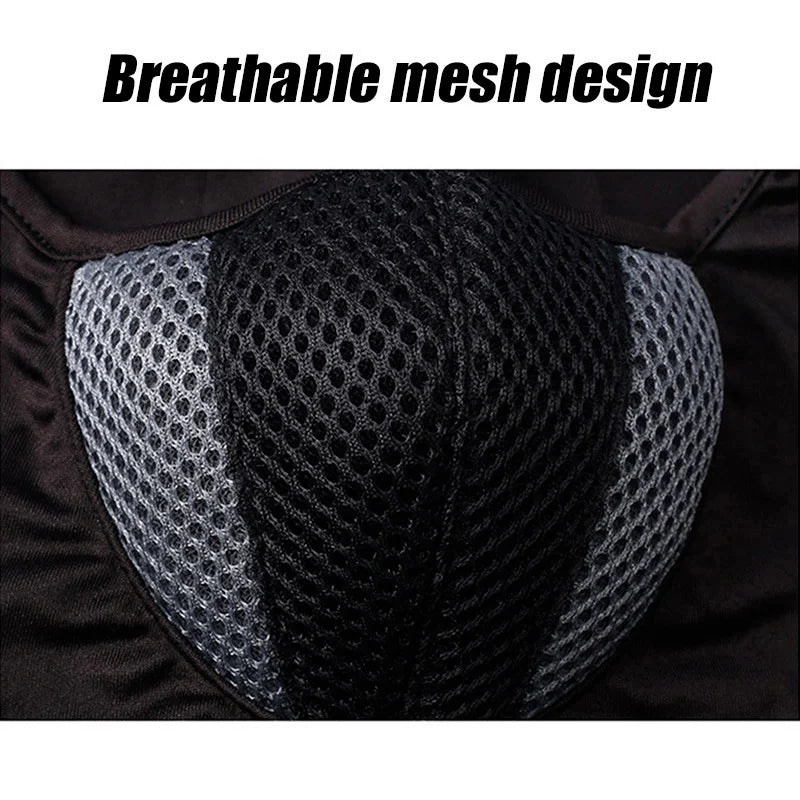 Breathable Full Face Mask Motorcycle Balaclava for Men Women Cycling Sports Dustproof Windproof Scarf Headgear